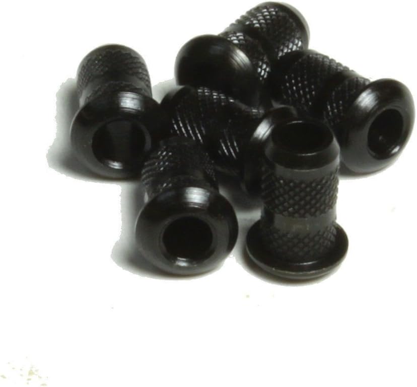 COLIBROX guitar parts Guitar Top mount String ferrules, 6 pcs Black