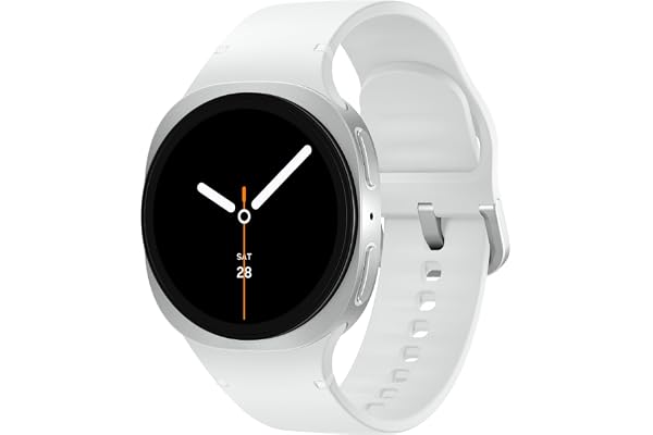 Samsung Galaxy Watch 8 (2025) 40mm Bluetooth Smartwatch, Cushion Design, Fitness Tracker, Sleep Coaching, Running Coach, Energy Score, Heart Rate Tracking, Silver [US Version] (Renewed)