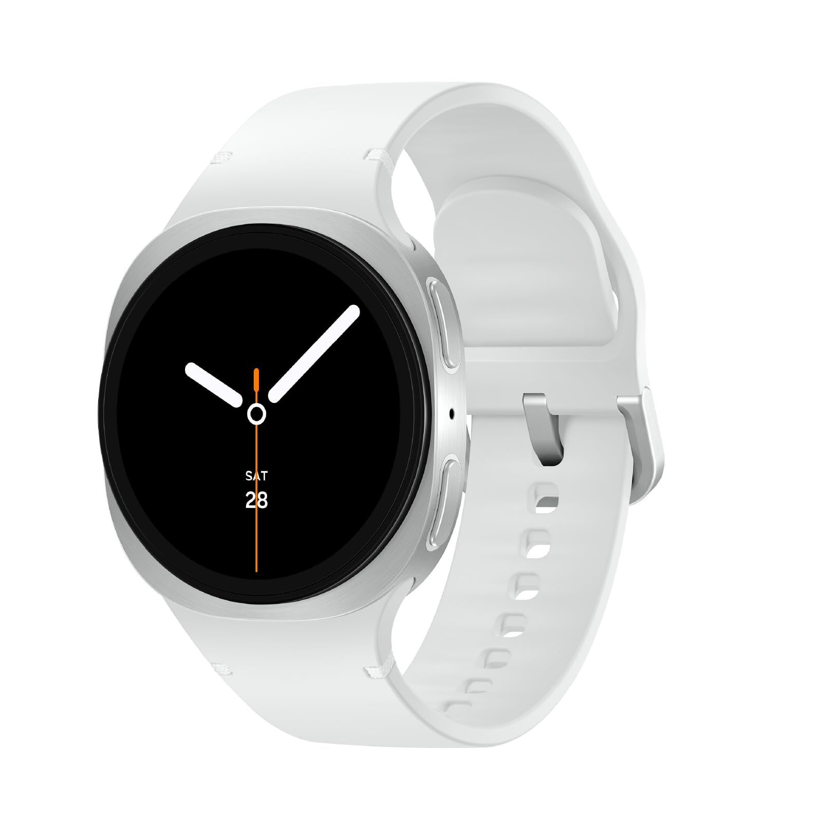 Photo 1 of Samsung Galaxy Watch 8 (2025) 40mm LTE Smartwatch, Cushion Design, Fitness Tracker, Sleep Coaching, Running Coach, Energy Score, Heart Rate Tracking, Silver [US Version, 2 Yr Warranty]