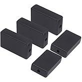 Zulkit 5Pcs Project Boxes ABS Plastic Electrical Project Case Power Junction Box Black 2.36 x 1.42 x 0.67 inch (60 x 36 x 17 