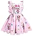 WNQY Girls Surprise Princess Dress up Doll Digital Print Party Gown Dress for Doll Surprised(Pink,140/6-7Years)