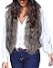 OVERMAL Lady Faux Fur Vest Waistcoat Long Hair Winter Warm Coat Outwear