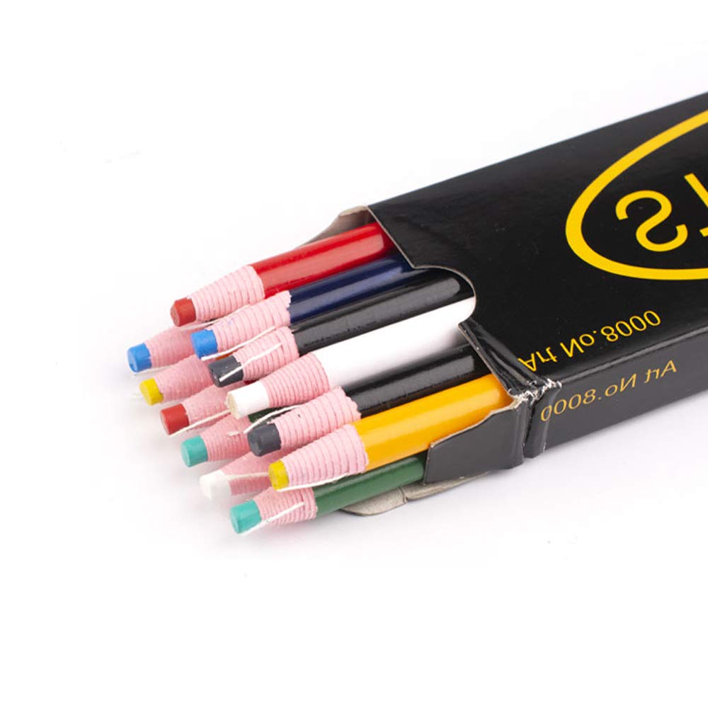 Photo 1 of Lohas Select 12 Pieces Sewing Mark Pencil Tailor's Marking and Tracing Tools Free Cutting Crayons Sewing Fabric Pencil 6 Colors (6 Colors)