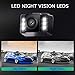 LeeKooLuu 2019 HD 720P Car Backup Camera 6 Auto LED Lights Color HD Rear View/Front View Camera IP69 Waterproof Super Night Vision Guide Lines ON/Off