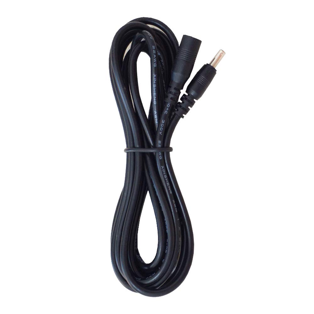 AsanWise DC Power Extension Cable - 5V Male to Female Adapter, 2m/6.6ft - Black, Suitable for DC Power Adapter, CCTV Wireless IP Camera