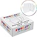 4 Inch White Fusible Glass Squares 96 COE, Pack of 4, U-Fuse-It