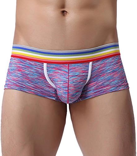 Scothen Boxershorts Men Multicolored Retroshorts Underpants Bags Breeches Underwear Trunks Low Rise Boxershorts Trunks Underwear Underpants Cotton Sexy Sport Modal