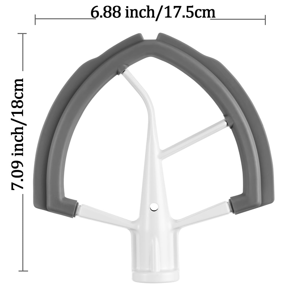 Flex Edge Beater for KitchenAid 6 Quart Bowl-Lift Stand Mixer,Only for Stainless Steel Lift-Bowl, Not for Glass-bowl,Grey