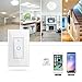 WiFi Smart Light Switch In-Wall,Phone Remote Control Wireless Switch No Hub Required,Timing Function, Automatic Control Your Fixtures From Anywhere,Compatible with Amazon Alexa,Overload Protection 15A