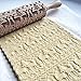 Babyrise Embossed Rolling Pin，Christmas Wooden Rolling Pins Engraved Embossing Rolling Pin with Christmas Symbols for Baking Embossed Cookies (35×5cm) (17