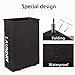 WOWLIVE Thin Laundry Hamper Collapsible Rolling Slim Tall Laundry Basket Wheels Corner Standing Dirty Clothes Organizer Hamper (Grey)