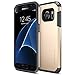 Galaxy S7 Case, Trianium [Protak Series] Ultra Protective Dual Layer TPU Bumper + Hard Polycarbonate Back Plate Heavy Duty Cover + Shock Absorbing for Samsung Galaxy S7 [Gold]