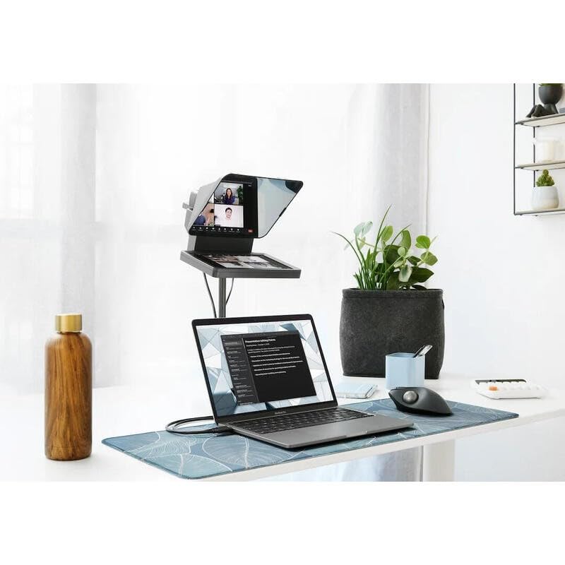 Elgato Prompter – Teleprompter with Built-in Screen for YouTube, Twitch, Zoom, MS Teams and More, Supports DSLR/Webcam/Smartphone, Drag & Drop Monitor Display, Works with Mac/PC & Stream Deck