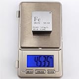 Chinaium 1 Inch 25.4mm Pure Iron Metal Cube 128g 99.95% Periodic Table Engraved view 2