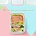RENPHO [3-Pack, 36oz] Glass Meal Prep Containers 2 Compartment - Glass Bento Box Glass Compartment Food Containers with Airtight Lids Divided Glass Lunch Containers - Microwave,Oven,Dishwasher Safe