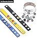 Snanr Mixed Lot Multi Color Rhinestone Metal Button Charms 12mm Snap Button for Snap Jewelry HM008 (30pcs)