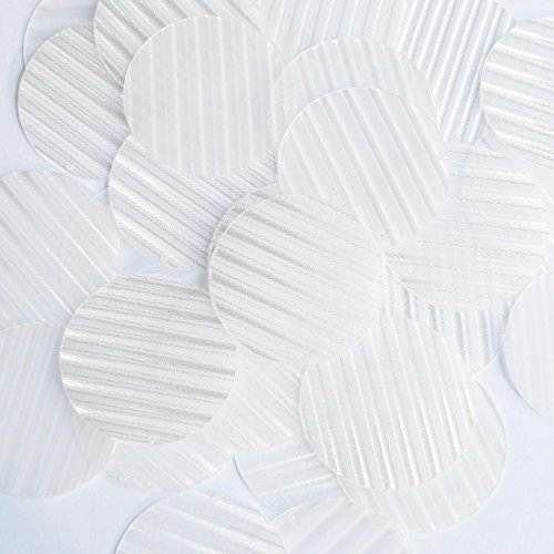 Sequin Round 1.5 inch Crystal Venetian Illusion. Loose Paillettes. Made in USA. Large for display, accents, applique, arts, crafts, and embellishment.