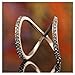 S&E Women's Vintage Cylinder Three-Dimensional Crystal Scarves Clips Diamante Shawl Scarf Buckle