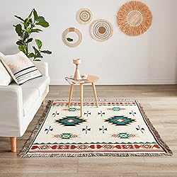 Touchat Native American Blanket Boho Throw Blanket
