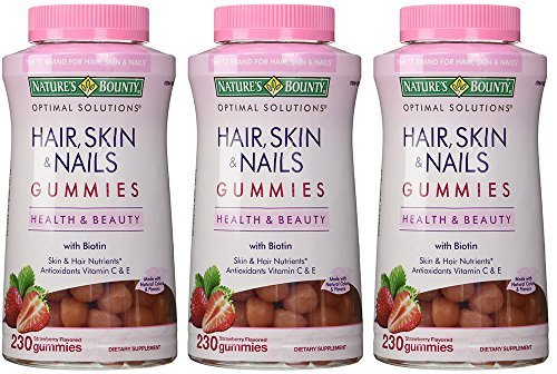 Natures Bounty BesVk Hair Skin and Nails, 230 Gummies (3 Pack)