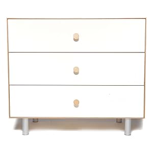 Oeuf Merlin 3 Drawer Dresser in Birch with Classic Base