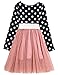 NNJXD Toddler Girl Polka Dotted Multilayer Ruffled Long Sleeve Tutu Party Dresses Size 2-3 Years Black