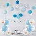 Baby Shower Decorations for Boy, 45 Piece Set with Bonus 18 Cupcake Toppers