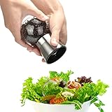 Premium Stainless Steel Salt & Pepper Grinder Set of 2 by Integrity Chef - Spice Grinder, Ergonomic Body, Adjustable Coarseness for Gourmet Cooking, Ceramic Rotor Grinding Mill, SAVE A LIFE!