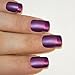 False Nails Bling Art French Fake Matte Purple Squoval 24 Acrylic Medium Tips
