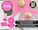 Juvale 72 Pieces of Hot Pink Party Supplies with Paper Plates, Cups, and Napkins for Birthday Decorations, and Hot Pink Party Decorations (Serves 24)