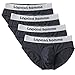 Lapasa Men's 4-Pack Hip Brief ELS Combed Cotton SHRINK RESISTANT Stretch Underpants