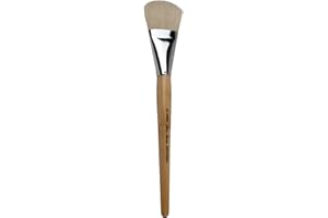 Silver Brush Limited 8003-40 Silver Jumbo Filbert White Hog Bristle Paintbrush for Oil, Acrylic, & Heavy Body Paints, Size 40, Mid Length Handle