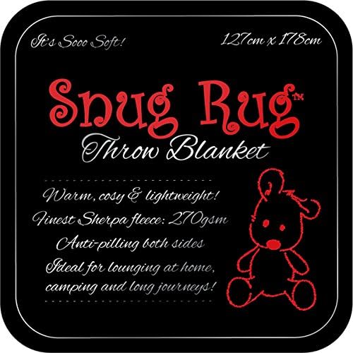 Snug Rug Special Edition Luxury Sherpa Fleece Throw Blanket (Navy Blue) - Image 4