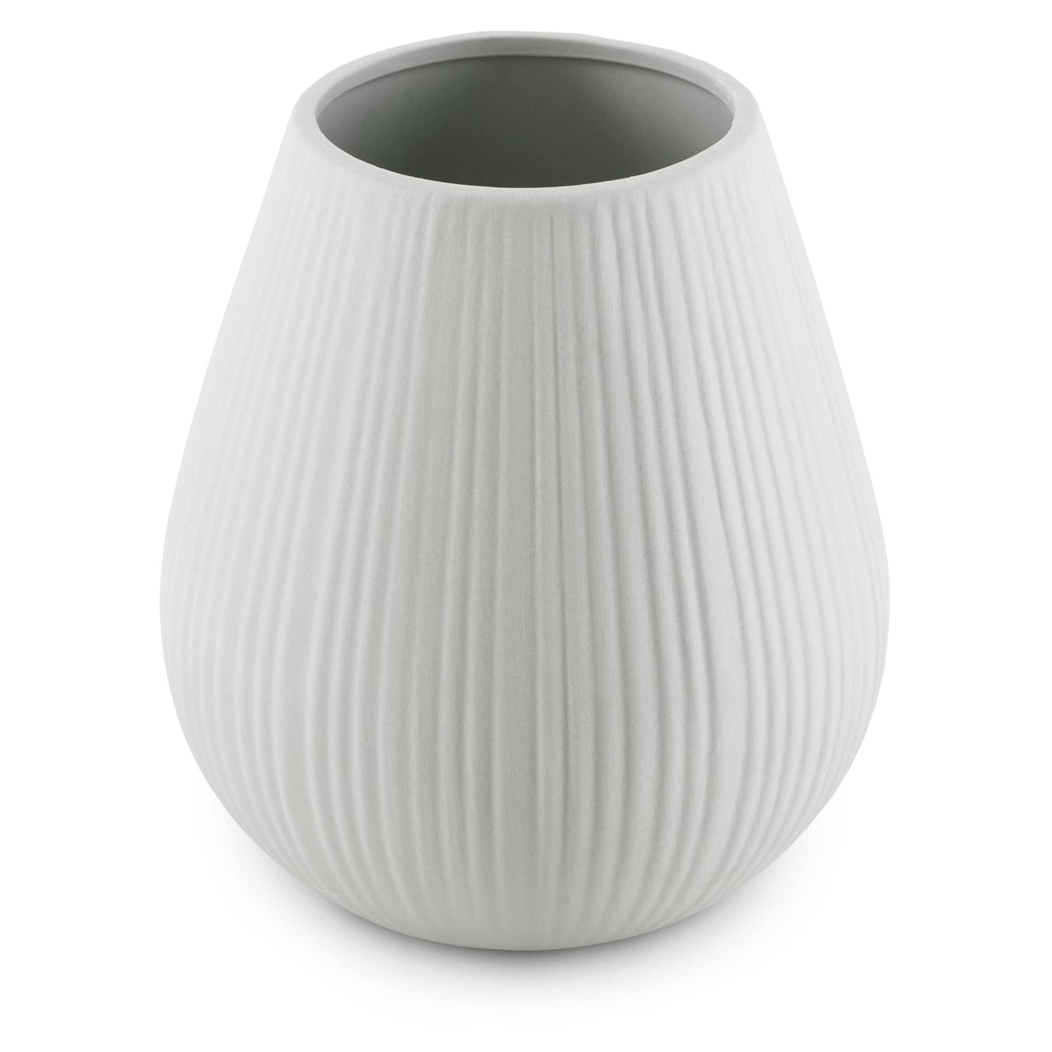 AmeliaHome Ceramic Vase Table Vase Decoration Suez Grey