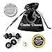 Timeline Treasures Black Charms for European Charm Bracelets Stainless Steel Spacers