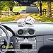 Vaygway Pair White and Black Fuzzy Mirror Dice for Car – 3” Pair Black and White Stylish Vintage Plush Decorative Hanging Mirror Fuzzy Dice for Car