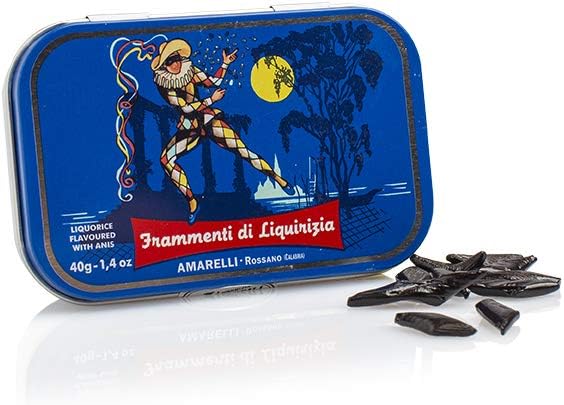 AmarelliArlecchino Anise Liquorice Harlequin Tin 40 g (Pack of 3)