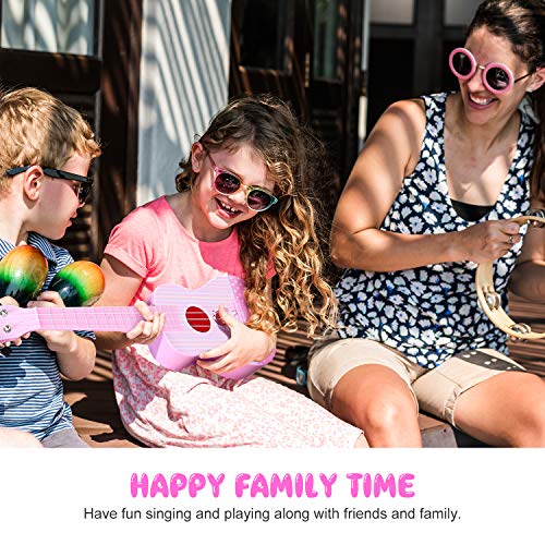 Ukulele Guitar Toy, 4 Strings Musical Instrument for Girl Boy Toddler Beginner with APP Control - Thumbnail 6