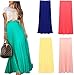 Izacu Flocc(TM) Womens Blending Chiffon Fold Long Maxi Skirt Vintage Dress