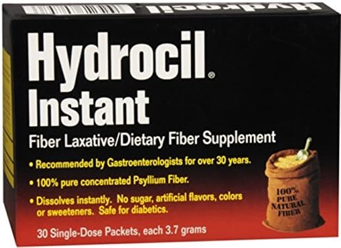 Hydrocil Instant Fiber Laxative Packets 30 Each (Pack of 7)