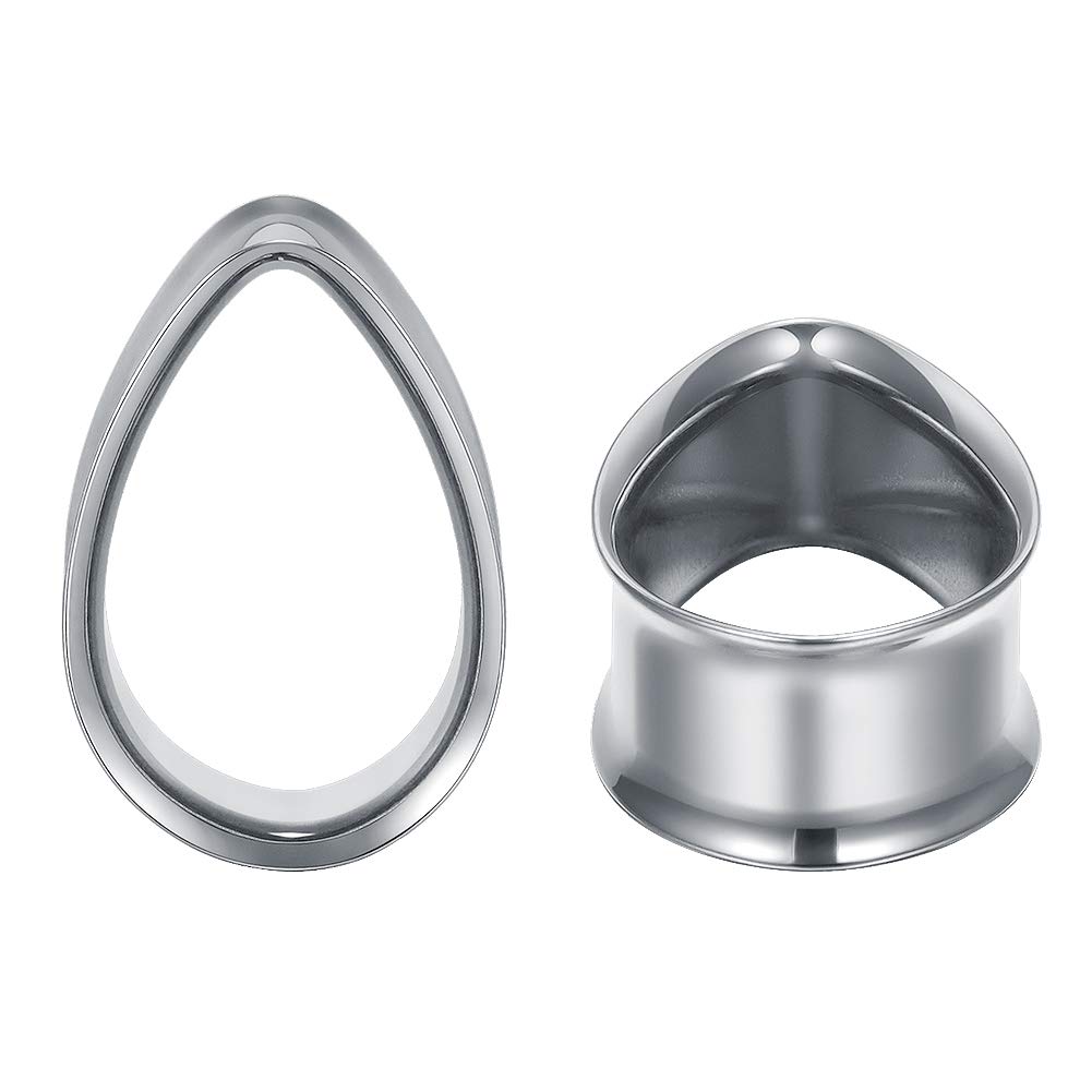 COOEAR Gauges Ears Plugs & Tunnels Double Flared Earrings Enhancement Tear Piercing 1 Pair of 6mm to 25mm Gift Wrapping Stretchers, Resin