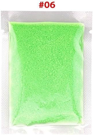 Banggood 1 Bag 10g Cute Phosphorescent Glow-in-the-Dark Sand Particles Necessary for Make Up Tool 6# Green