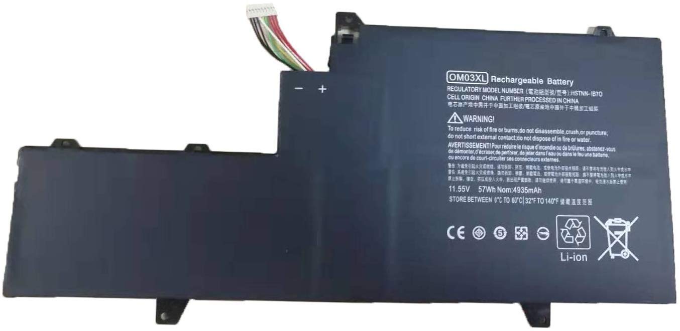 OM03XL HSTNN-IB7O 863167-171 863167-1B1 863280-855 HSN-I04C HSTNN-IB70 OMO3XL OM03057XL Laptop Battery Replacement for HP EliteBook X360 1030 G2 Series 1GY30PA 1GY29PA 1GY31PA 1UX08PA(11.55V 57Wh)