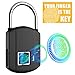 Fingerprint Padlock, IP65 Waterproof Smart Biometric Lock, Outdoor Keyless Digital Lock Travel Locks, USB Recharge Security Metal Thumbprint Stoplock for Gym, School Locker, Door, Luggage, Backpack