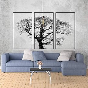 Wall Mural Abstract Tree in Hoary Background Removable Self-Adhesive Large Wallpaper - 66x96 inches