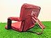 Soft Touch Extra Wide Stadium Seats for Bleachers | Stadium Chairs for Bleachers with Back Support | Bleacher Seats with Backs and Cushion … (Aurora Red)