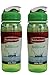 Rubbermaid Refill, Reuse 20-Ounce Chug Bottle, 1 Pack of 2 Green Bottles