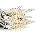 ON'H Christmas Lights 50 Clear Bulbs Mini String Lights Set Warm White Indoor Lighting for Christmas Tree Wedding Outdoor Backyard Party Bedroom White Wire