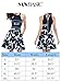 MSBASIC Women's Halter Neck Off Shoulder A-line Cocktail Party Dress