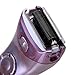 Women's Electric Shaver, Cordless 3-Blade Wet & Dry Use, Body Hair Epilator Armpit Bikini Trimmer Lady Shaver, Rechargeable, 2 Accessories (Purple) - Happy Hours